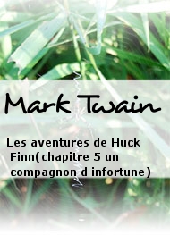 Illustration: Les aventures de Huck Finn(chapitre 5 un compagnon d infortune) - Mark Twain