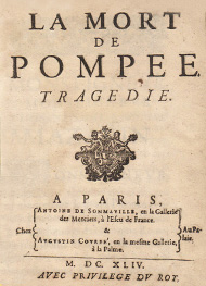 Illustration: la mort de pompée - Pierre Corneille
