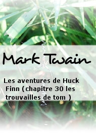 Illustration: Les aventures de Huck Finn (chapitre 30 les trouvailles de tom ) - Mark Twain