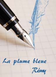 Illustration: La plume bleue - Rémy