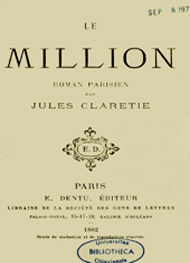 Illustration: Le Million - Jules Claretie