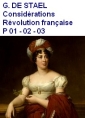 Livre audio: Germaine De staël - Considérations Révolution française, Parties 01, 02 & 03