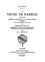 Denis Diderot - le neveu de Rameau