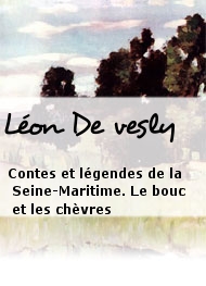 Illustration: Contes et légendes de la Seine-Maritime. Le bouc et les chèvres - Léon De vesly