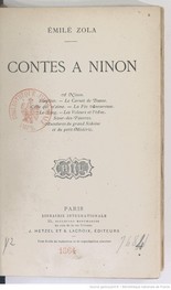 Emile Zola - Celle qui m'aime-Contes à Ninon