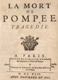 Pierre Corneille - la mort de pompée