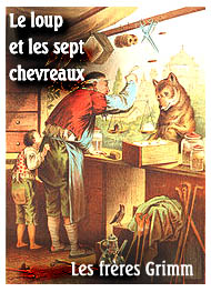 Illustration: Le loup et les sept chevreaux - frères grimm