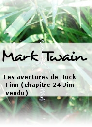 Mark Twain - Les aventures de Huck Finn (chapitre 24 Jim vendu)