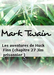 Mark Twain - Les aventures de Huck Finn (chapitre 27 Jim prisonnier )