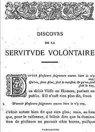 Illustration: Discours de la servitude volontaire - étienne De la boétie