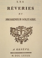 Livre audio: Jean jacques Rousseau - les rêveries du promeneur solitaire