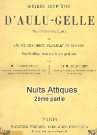 Aulu gelle - nuits attiques (tome 2)