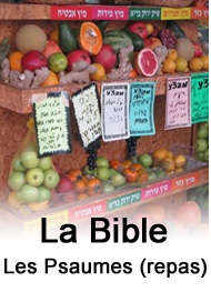 Illustration: Les Psaumes (repas) - la bible