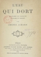 Amédée Achard: L'Eau qui dort