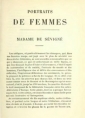 Charles augustin Sainte beuve: Critiques et portraits littéraires – Mme de Sévigné