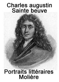 Illustration: Portraits littéraires-Molière - Charles augustin Sainte beuve