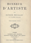 Octave Feuillet: Honneur d'artiste