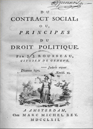 Illustration: du contrat social - Jean jacques Rousseau
