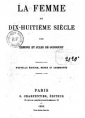  edmond et jules de Goncourt: La Femme au XVIIIème siècle