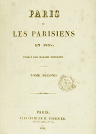 Illustration: Paris et les Parisiens en 1835 (Tome 2 ) - Frances Trollope