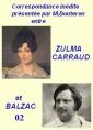 Balzac carraud bouteron,: Correspondance inédite, suite, 02