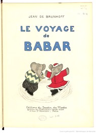 Illustration: Le Voyage de Babar - Jean de Brunhoff