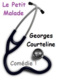 Illustration: Le Petit Malade _ Livre Le Miroir Concave - Georges Courteline