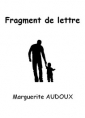 Livre audio: Marguerite Audoux - Fragment de lettre