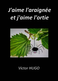 Illustration: J'aime l'araignée et j'aime l'ortie - Victor Hugo