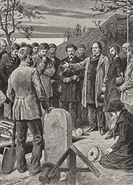 Illustration: Contre la peine de mort-Sur la tombe de Jean Bousquet - Victor Hugo