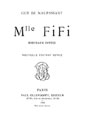 guy de maupassant: Mademoiselle Fifi