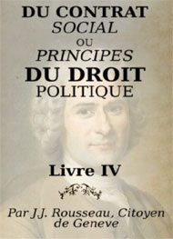 Illustration: Du contrat social Livre4 - jean-jacques rousseau